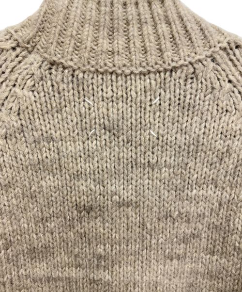 Maison Margiela（メゾンマルジェラ）Maison Margiela (メゾンマルジェラ) ALPACA HINECK KNIT SWEATER(アルパカハイネックニットセーター) ベージュ サイズ:Sの古着・服飾アイテム