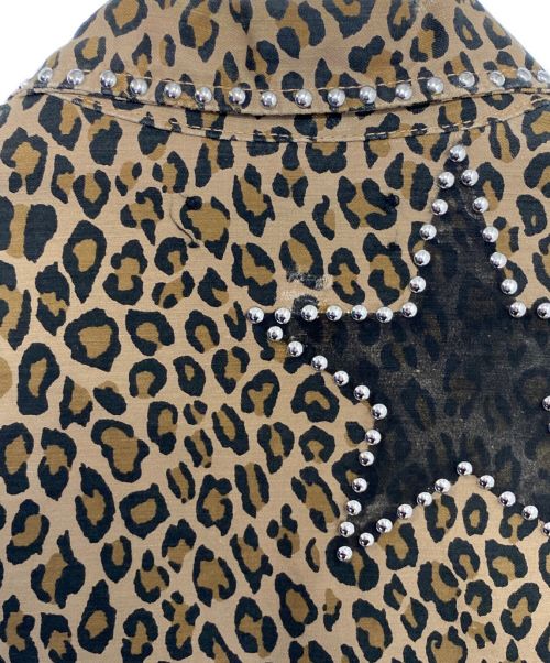 AMIRI（アミリ）AMIRI (アミリ) レオパードスタッズジャケット ベージュ サイズ:XSの古着・服飾アイテム