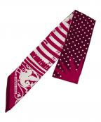 HERMESエルメス）の古着「ツィリースカーフ」｜ピンク×ブラウン