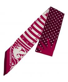 HERMES（エルメス）の古着「ツィリースカーフ」｜ピンク×ブラウン