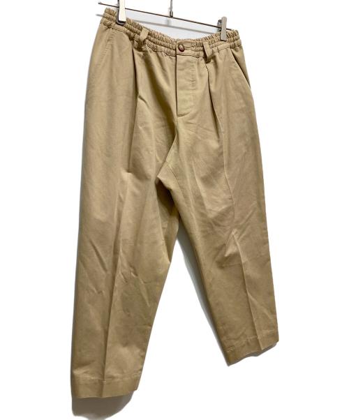 MARNI（マルニ）MARNI (マルニ) コットンツイル1Pシャーリングテーパードパンツ ベージュ サイズ:44の古着・服飾アイテム