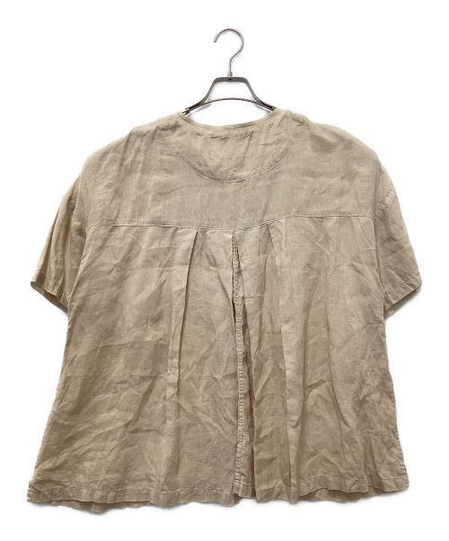 HARVESTY（ハーベスティー）HARVESTY (ハーベスティー) 半袖アトリエローブ ベージュ サイズ:1の古着・服飾アイテム