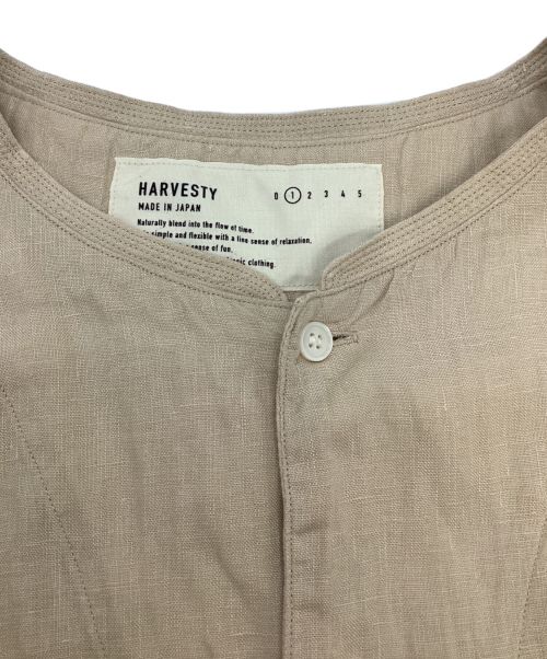 HARVESTY（ハーベスティー）HARVESTY (ハーベスティー) 半袖アトリエローブ ベージュ サイズ:1の古着・服飾アイテム