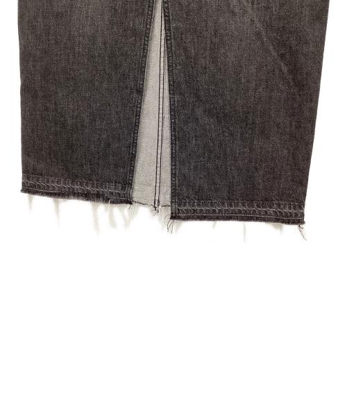 Noble（ノーブル）Noble (ノーブル) ロングスリットデニムスカート グレー サイズ:36の古着・服飾アイテム