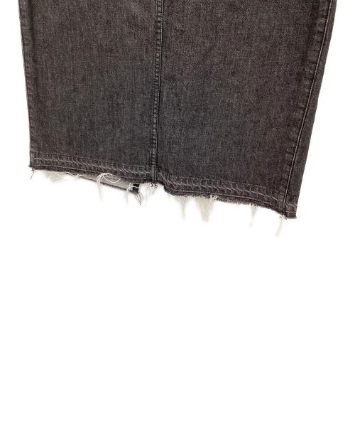 Noble（ノーブル）Noble (ノーブル) ロングスリットデニムスカート グレー サイズ:36の古着・服飾アイテム