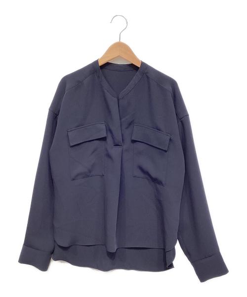 Noble（ノーブル）Noble (ノーブル) ワークディテールドレープシャツ2 ネイビー サイズ:Freeの古着・服飾アイテム