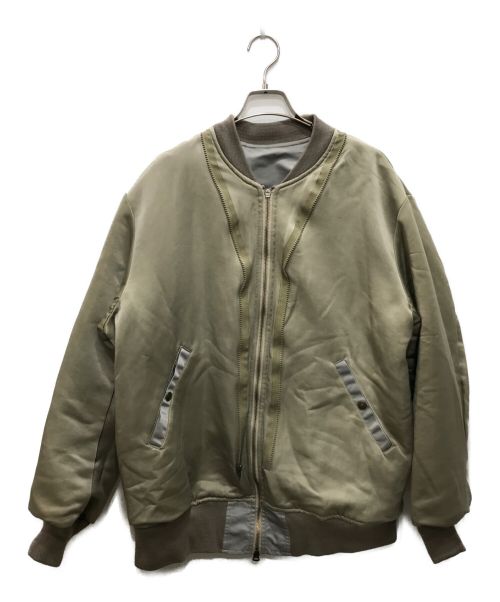 STAMMBAUM（シュタンバウム）STAMMBAUM (シュタンバウム) リバーシブルフライトジャケット グレー サイズ:Lの古着・服飾アイテム