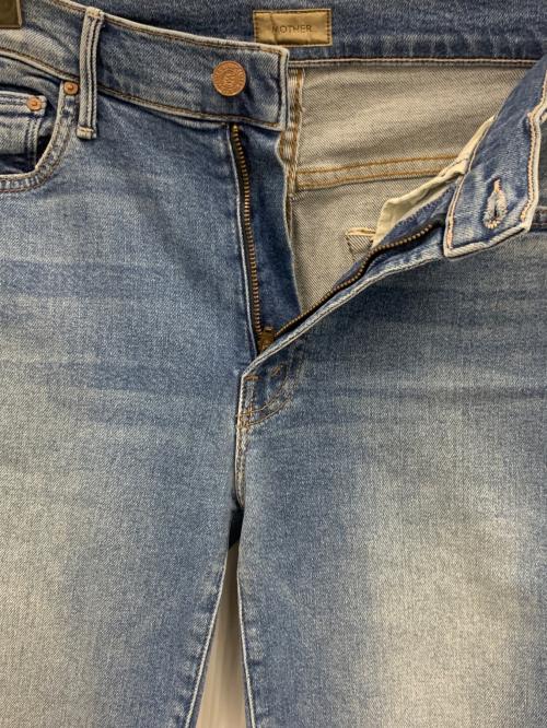 mother（マザー）mother (マザー) THRILL INSIDER CROP STEP FRAY ブルー サイズ:27の古着・服飾アイテム