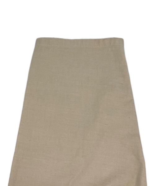 evam eva（エヴァムエヴァ）evam eva (エヴァムエヴァ) コットンウール スクエアシャツ ベージュ サイズ:freeの古着・服飾アイテム