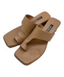 Spick and Span（スピック＆スパン）の古着「SENSO スクエアサンダル」｜ベージュ