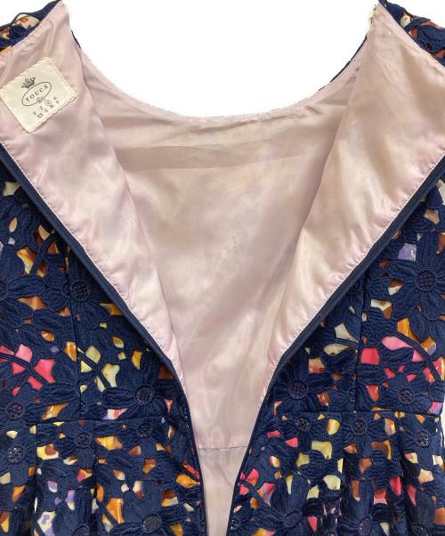 TOCCA（トッカ）TOCCA (トッカ) ケミカルレースワンピース ネイビー サイズ:SIZE 4の古着・服飾アイテム
