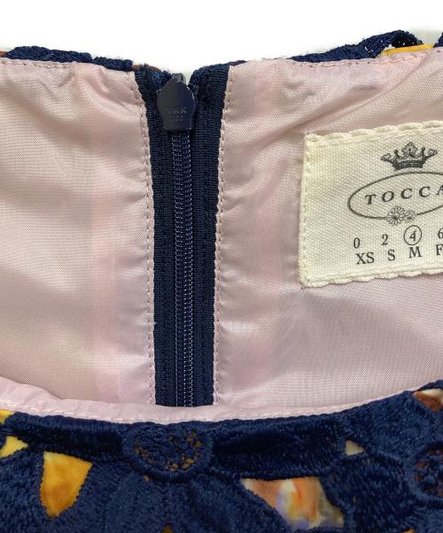 TOCCA（トッカ）TOCCA (トッカ) ケミカルレースワンピース ネイビー サイズ:SIZE 4の古着・服飾アイテム