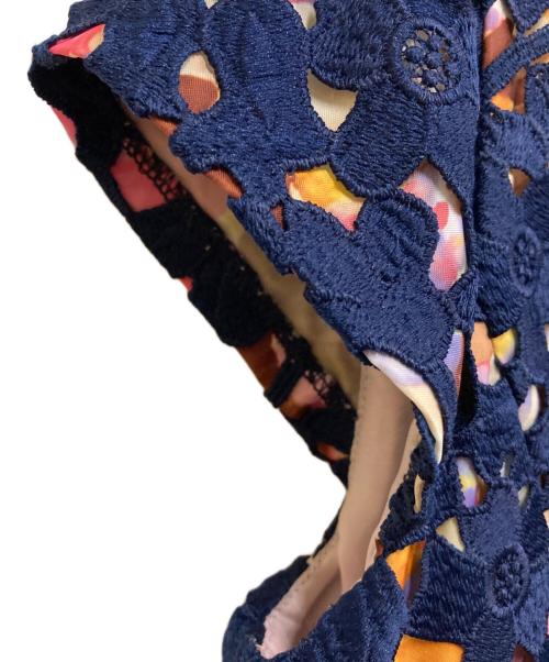 TOCCA（トッカ）TOCCA (トッカ) ケミカルレースワンピース ネイビー サイズ:SIZE 4の古着・服飾アイテム