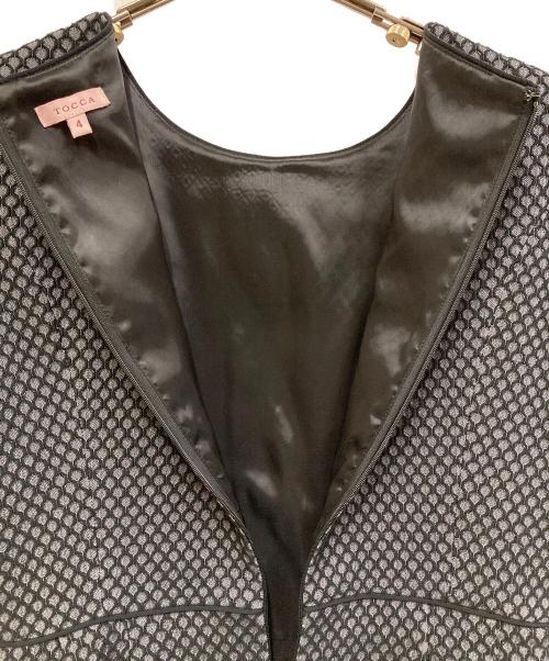TOCCA（トッカ）TOCCA (トッカ) 5分袖タックワンピース ブラック サイズ:SIZE 4の古着・服飾アイテム