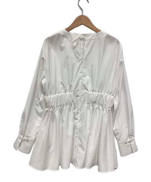 Audire（アウディーレ）Audire (アウディーレ) ruffle sleeve blouse ホワイト サイズ:Mの古着・服飾アイテム
