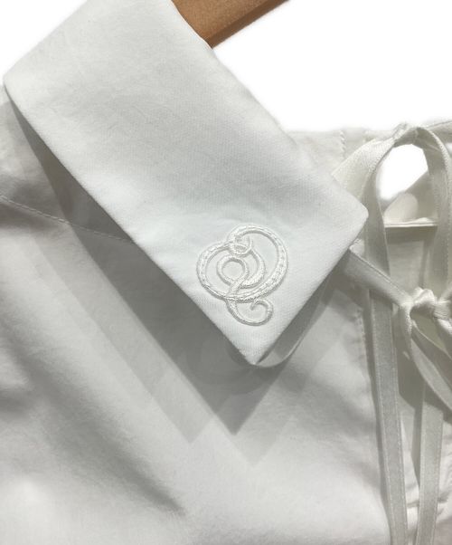 Audire（アウディーレ）Audire (アウディーレ) ruffle sleeve blouse ホワイト サイズ:Mの古着・服飾アイテム