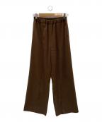 Col Pierrotコルピエロ）の古着「センタープレスパンツ」｜ブラウン