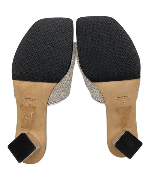 PELLICO SUNNY（ペリーコサニー）PELLICO SUNNY (ペリーコサニー) メッシュ サンダル シルバー サイズ:37の古着・服飾アイテム