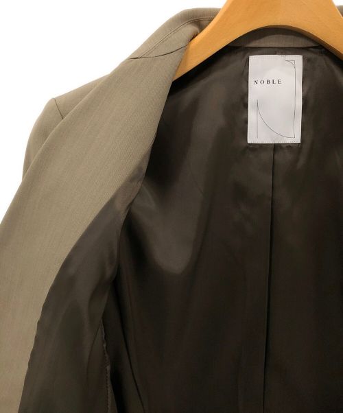 Noble（ノーブル）Noble (ノーブル) ロングテーラードジャケット ブラウン サイズ:36の古着・服飾アイテム