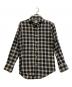 Finamore（フィナモレ）の古着「チェックシャツ」｜グレー