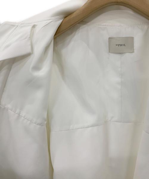 LE PHIL（ル フィル）LE PHIL (ル フィル) ボンバージャケット ホワイトの古着・服飾アイテム
