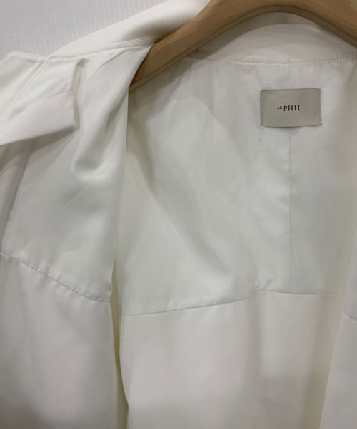LE PHIL（ル フィル）LE PHIL (ル フィル) ボンバージャケット ホワイトの古着・服飾アイテム