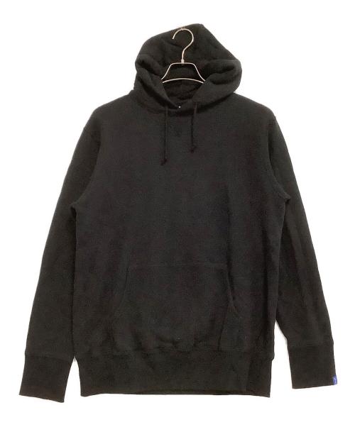 LOOPWHEELER（ループウィラー）LOOPWHEELER (ループウィラー) プルオーバーパーカー ブラック サイズ:Lの古着・服飾アイテム