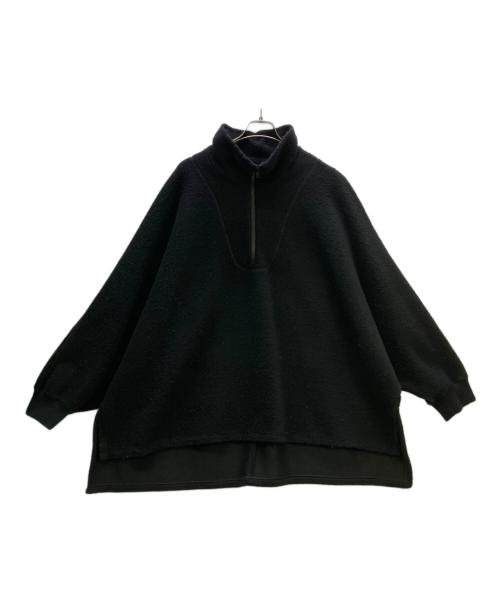 s'yte（サイト）s'yte (サイト) PE/W SLIVER JERSEY DOLMAN-SLEEVE HALF-ZIP PULLOVER ブラック サイズ:3の古着・服飾アイテム