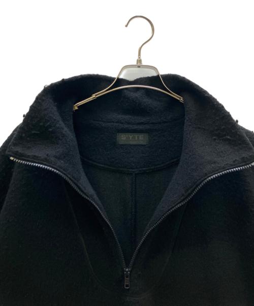 s'yte（サイト）s'yte (サイト) PE/W SLIVER JERSEY DOLMAN-SLEEVE HALF-ZIP PULLOVER ブラック サイズ:3の古着・服飾アイテム