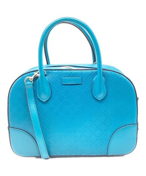 GUCCI（グッチ）GUCCI (グッチ) ディアマンテ2WAYバッグ ブルーの古着・服飾アイテム