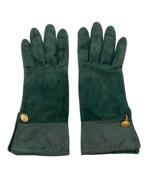 Christian Dior（クリスチャン ディオール）Christian Dior (クリスチャン ディオール) カフスグローブ グリーン サイズ:-の古着・服飾アイテム