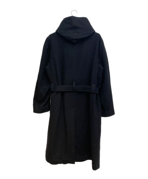 REGULATION Yohji Yamamoto（レギュレーションヨウジヤマモト）REGULATION Yohji Yamamoto (レギュレーションヨウジヤマモト) 15AW Wool Hooded Coat（ウールフーデッドコート） ブラック サイズ:1の古着・服飾アイテム