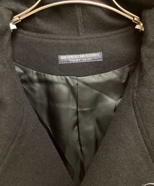 REGULATION Yohji Yamamoto（レギュレーションヨウジヤマモト）REGULATION Yohji Yamamoto (レギュレーションヨウジヤマモト) 15AW Wool Hooded Coat（ウールフーデッドコート） ブラック サイズ:1の古着・服飾アイテム