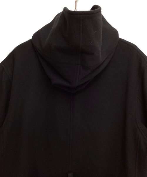 REGULATION Yohji Yamamoto（レギュレーションヨウジヤマモト）REGULATION Yohji Yamamoto (レギュレーションヨウジヤマモト) 15AW Wool Hooded Coat（ウールフーデッドコート） ブラック サイズ:1の古着・服飾アイテム