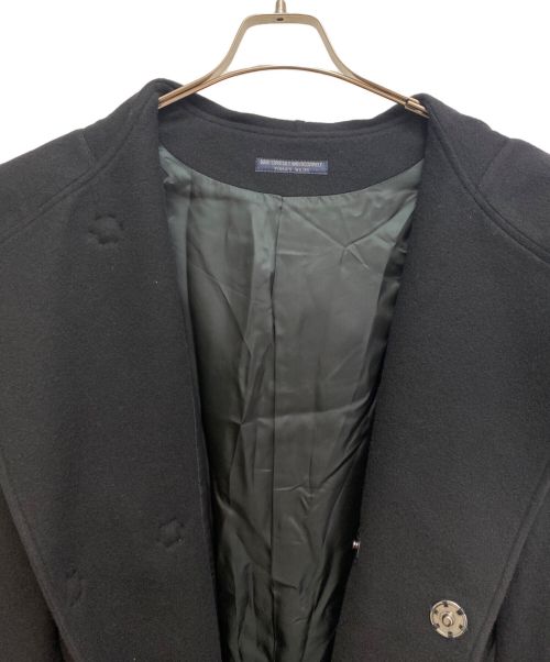 REGULATION Yohji Yamamoto（レギュレーションヨウジヤマモト）REGULATION Yohji Yamamoto (レギュレーションヨウジヤマモト) 15AW Wool Hooded Coat（ウールフーデッドコート） ブラック サイズ:1の古着・服飾アイテム