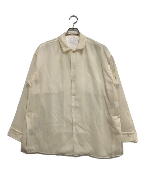 ONE GRAVITY（ワングラヴィティ）ONE GRAVITY (ワングラヴィティ) ベルベットオーバーレイヤーシャツ アイボリー サイズ:Mの古着・服飾アイテム