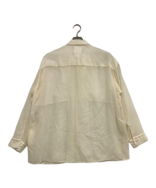 ONE GRAVITY（ワングラヴィティ）ONE GRAVITY (ワングラヴィティ) ベルベットオーバーレイヤーシャツ アイボリー サイズ:Mの古着・服飾アイテム