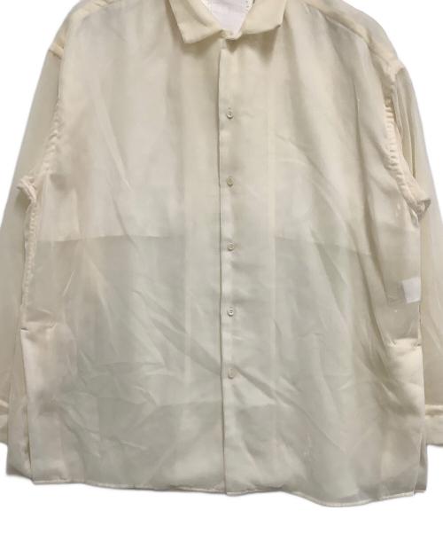 ONE GRAVITY（ワングラヴィティ）ONE GRAVITY (ワングラヴィティ) ベルベットオーバーレイヤーシャツ アイボリー サイズ:Mの古着・服飾アイテム