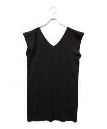 YOKO CHAN（ヨーコチャン）の古着「ノースリーブワンピース」｜ダークグレー