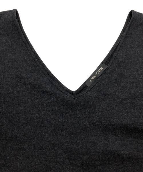 YOKO CHAN（ヨーコチャン）YOKO CHAN (ヨーコチャン) ノースリーブワンピース ダークグレー サイズ:40の古着・服飾アイテム