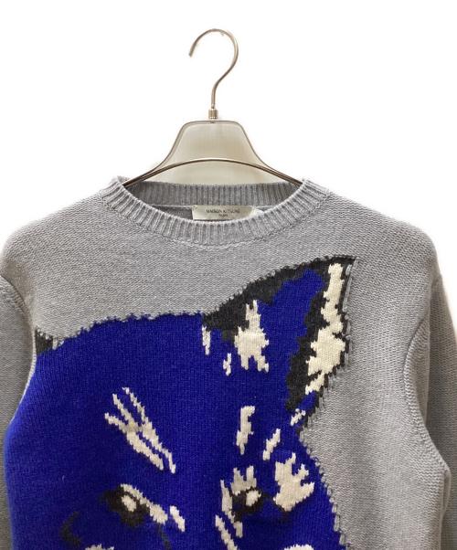 maison kitsune（メゾンキツネ）maison kitsune (メゾンキツネ) ビッグフォックスヘッドニット サイズ:XXSの古着・服飾アイテム