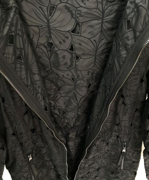 RED VALENTINO（レッドヴァレンティノ）RED VALENTINO (レッドヴァレンティノ) カットアウトディテールフーデッドコート ブラック サイズ:38の古着・服飾アイテム
