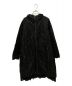 RED VALENTINO（レッドヴァレンティノ）の古着「カットアウトディテールフーデッドコート」｜ブラック