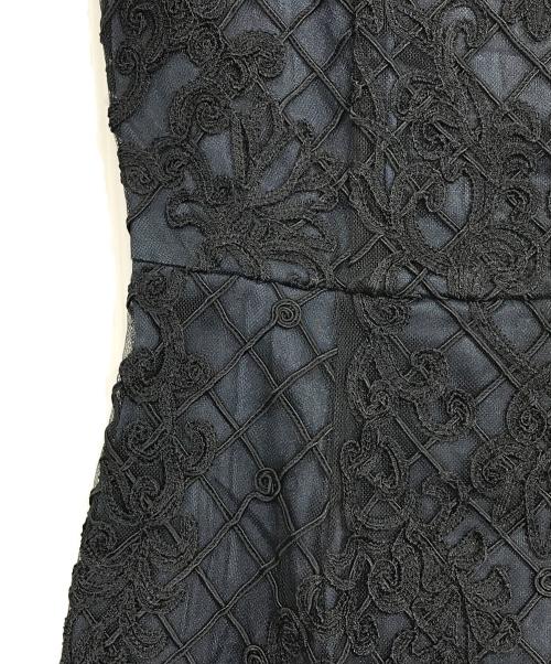 ANAYI（アナイ）ANAYI (アナイ) コードレースワンピース ブラック×ネイビー サイズ:38の古着・服飾アイテム