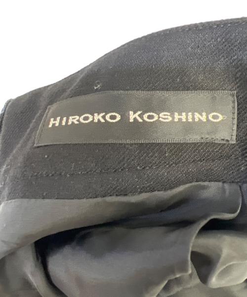 HIROKO KOSHINO（ヒロコ コシノ）HIROKO KOSHINO (ヒロコ コシノ) デザインドレープスカート ブラック サイズ:40の古着・服飾アイテム