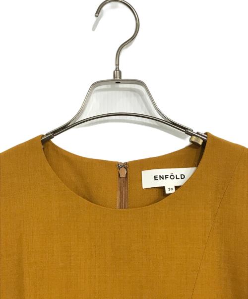 ENFOLD（エンフォルド）ENFOLD (エンフォルド) Aラインワンピース ブラウン サイズ:38の古着・服飾アイテム