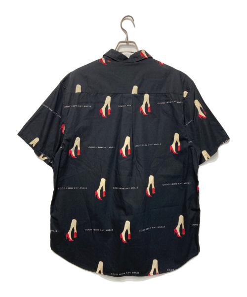 stussy（ステューシー）stussy (ステューシー) ハイヒール柄シャツ ブラック サイズ:XLの古着・服飾アイテム