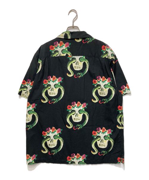 stussy（ステューシー）stussy (ステューシー) SKULL PATTERN SHIRT ブラック サイズ:XLの古着・服飾アイテム