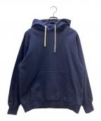 NEVVERニューアー）の古着「HOODED SWEATSHIRT」｜ネイビー