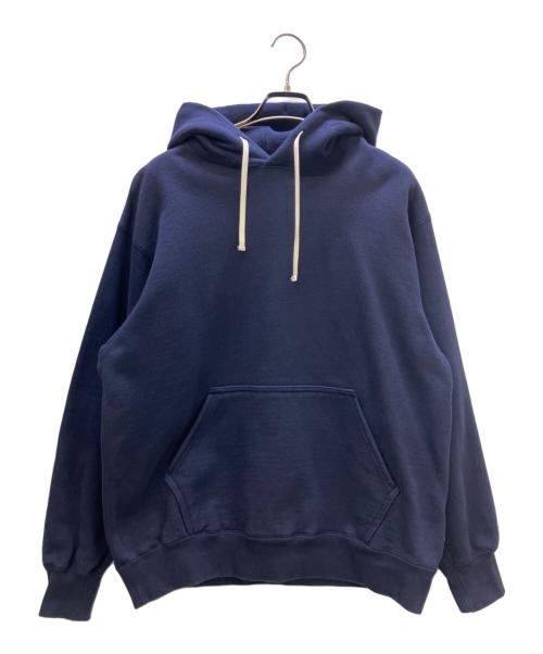 NEVVER（ニューアー）NEVVER (ニューアー) HOODED SWEATSHIRT ネイビー サイズ:Mの古着・服飾アイテム
